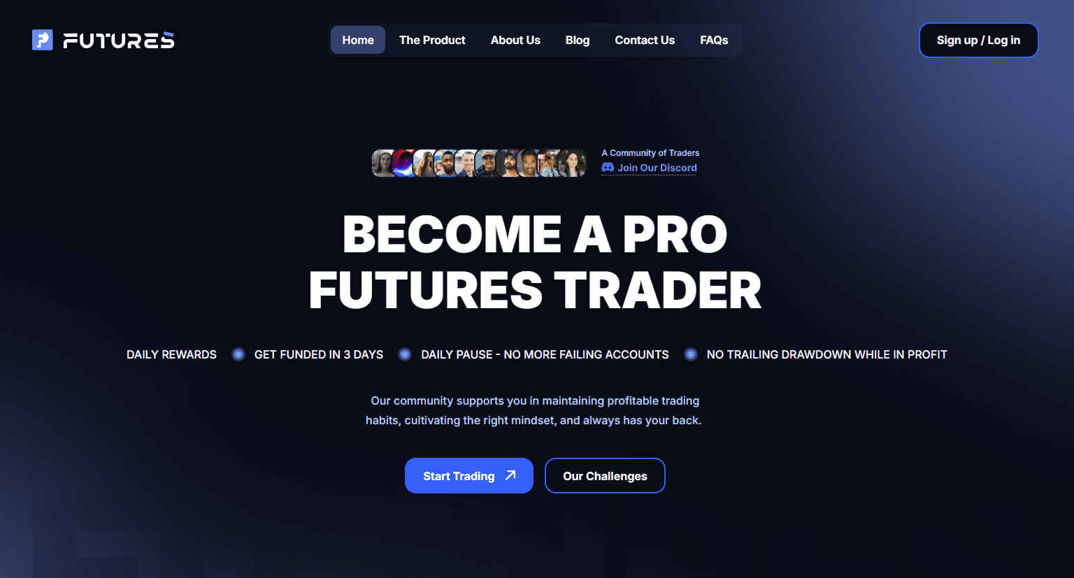 FunderPro Futures Home