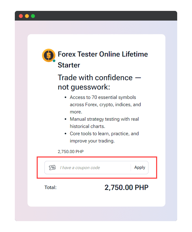 How to Use Your Forex Tester Online Discount Code