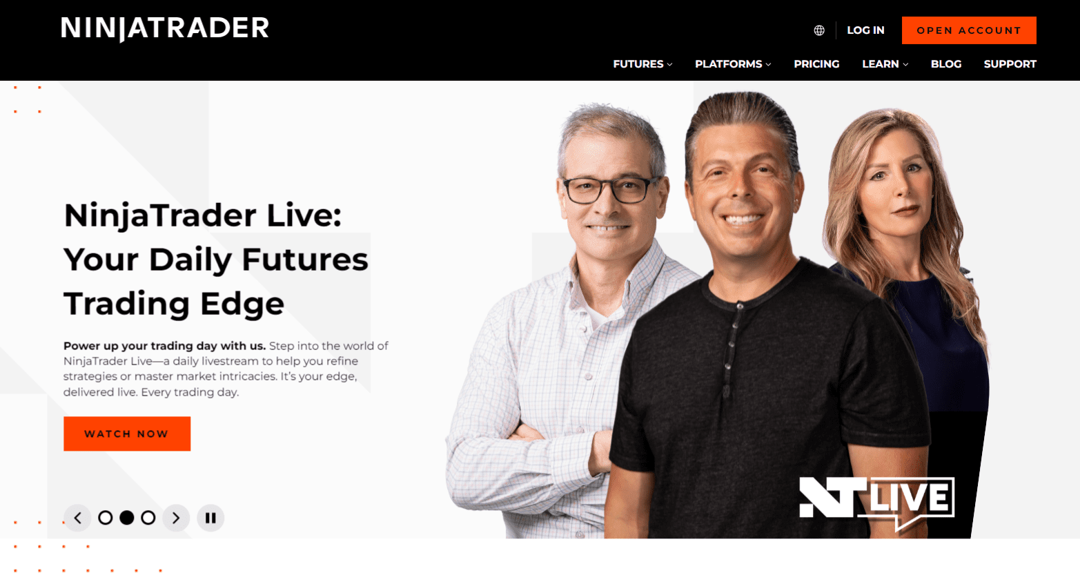 NinjaTrader Futures Home