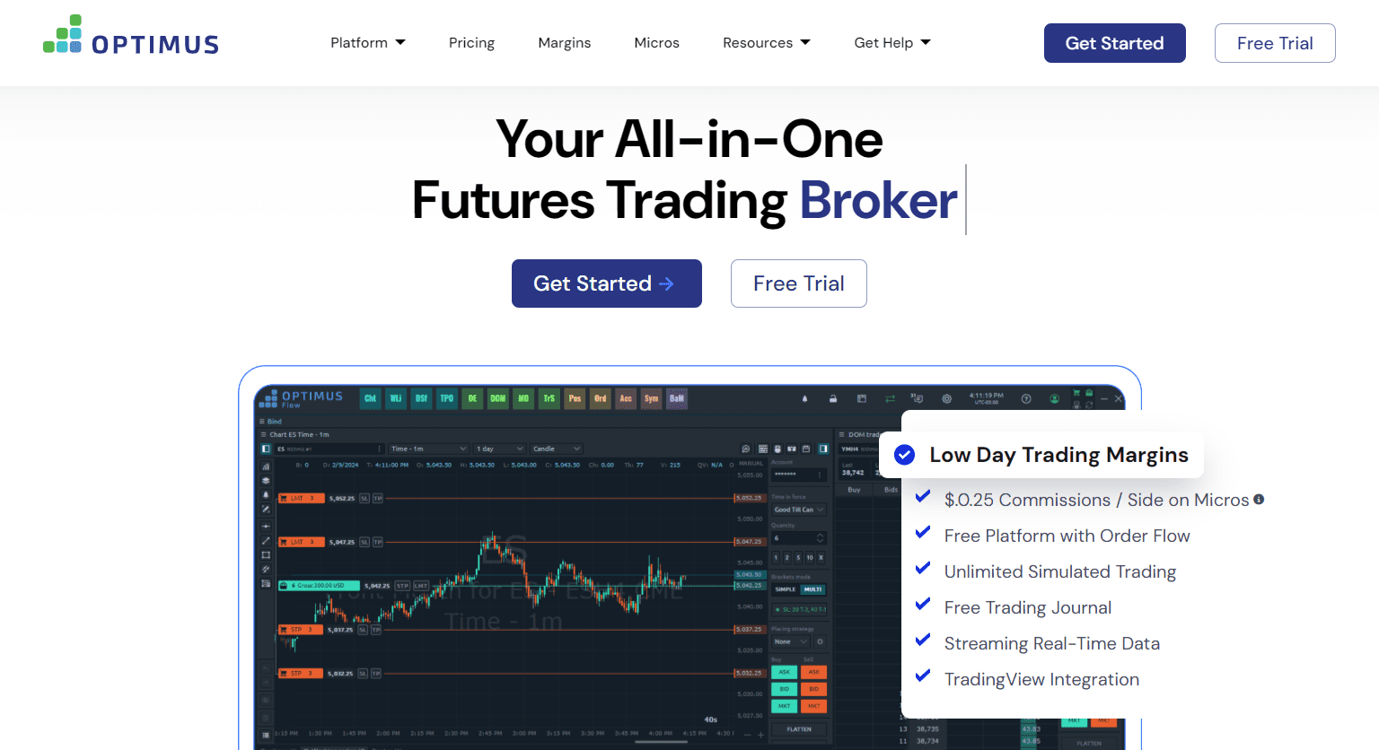 Optimus Futures Home