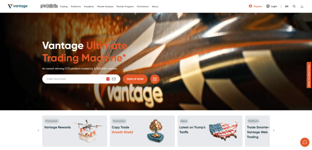 Vantage Markets Home