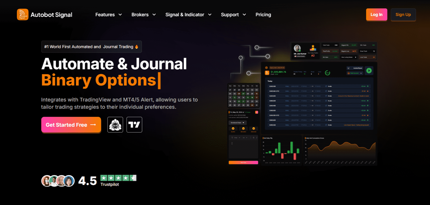 Autobot Trading Signal Home