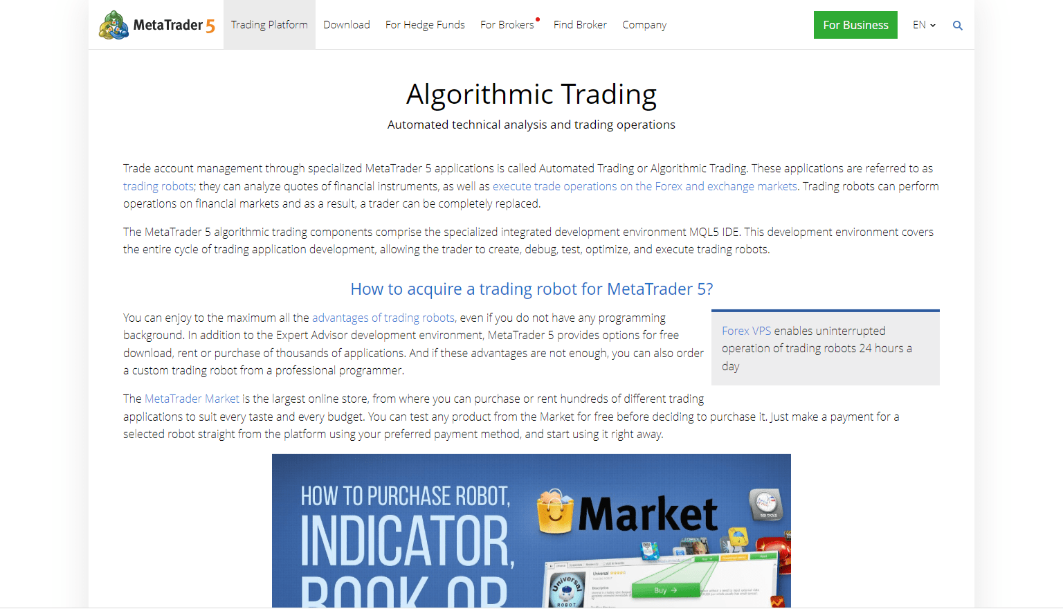 MT5 Expert Advisors EAs