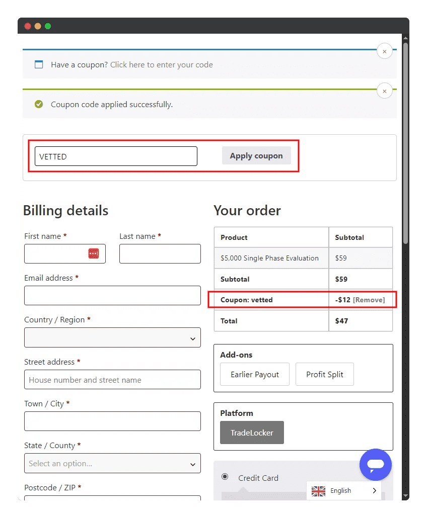 10 DNA Funded Discount Code