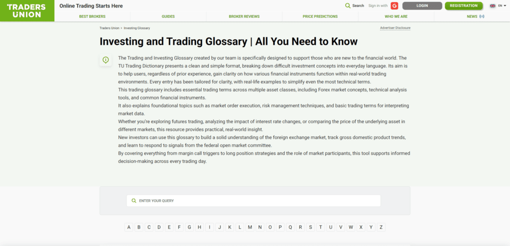 Traders Union Educational Guides