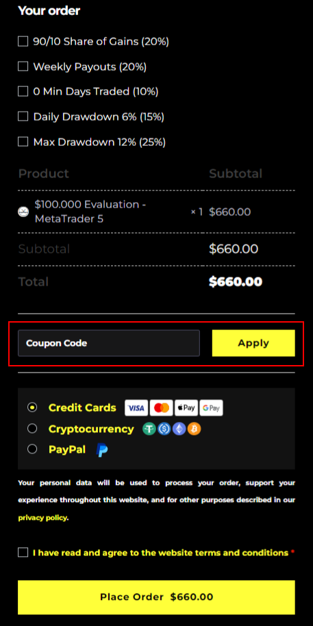 How to Use the Crypto Fund Trader Coupon Code