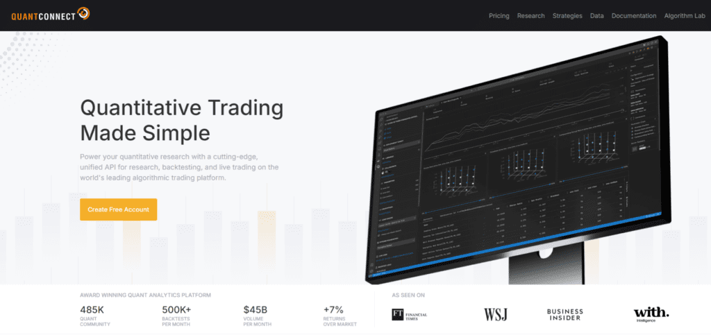 QuantConnect Home 0426