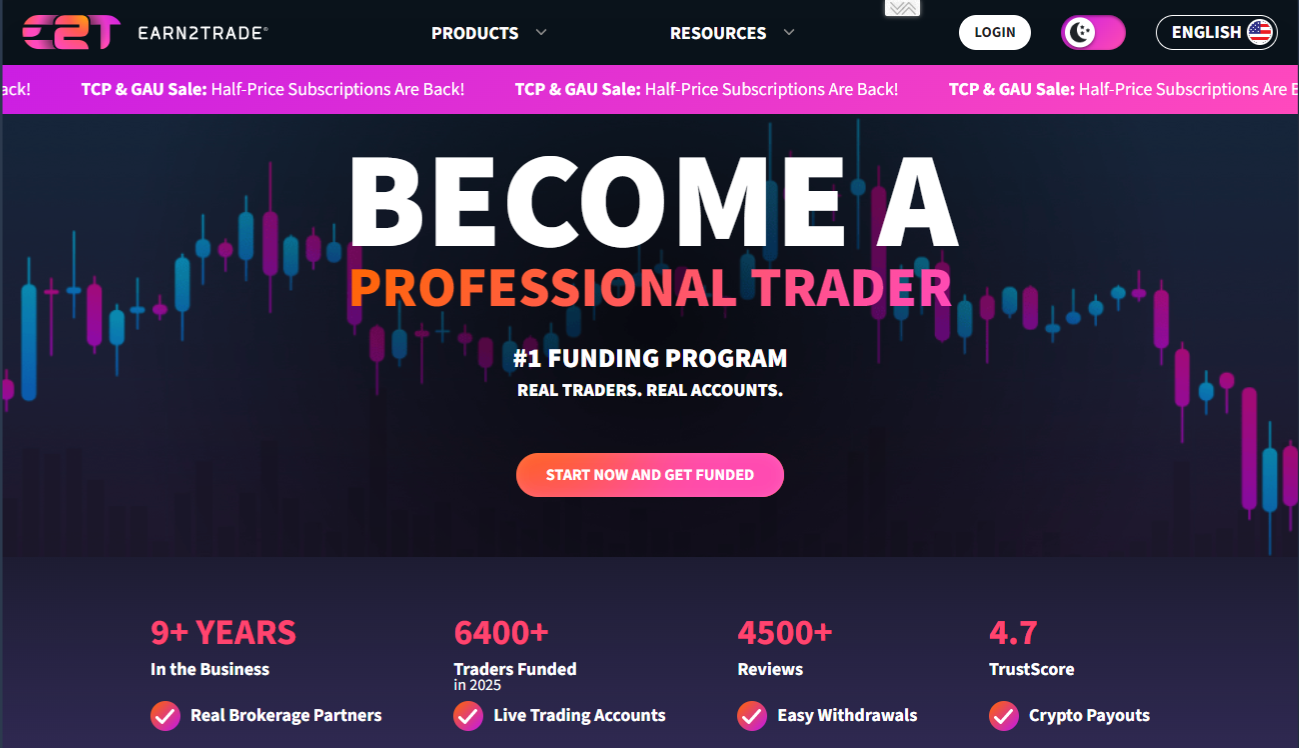 Earn2Trade Home 0326