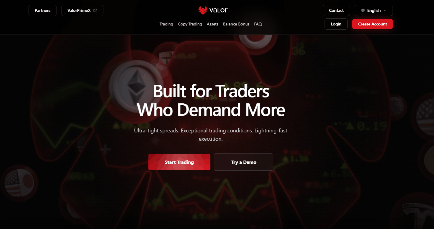 Valor Markets Home