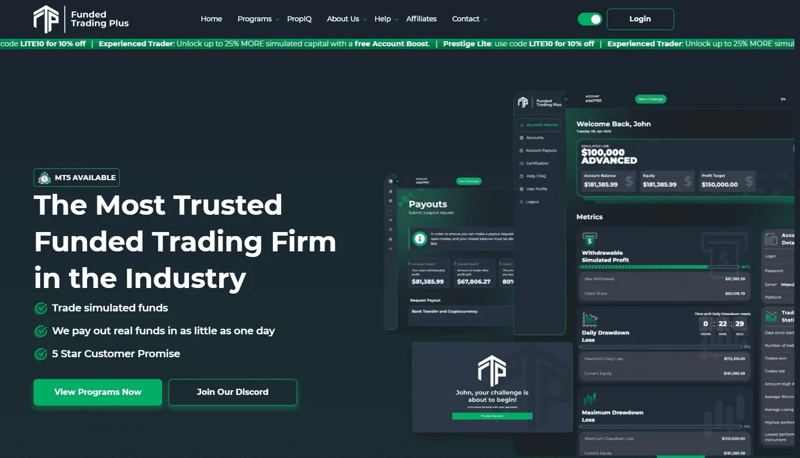 Funded Trading Plus Home