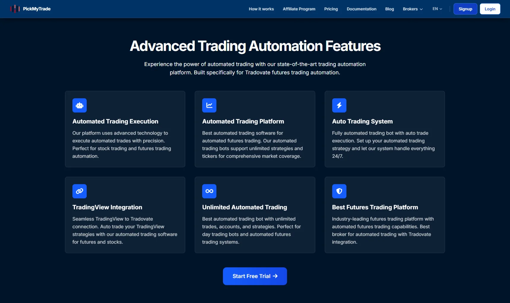 PickMyTrade Features